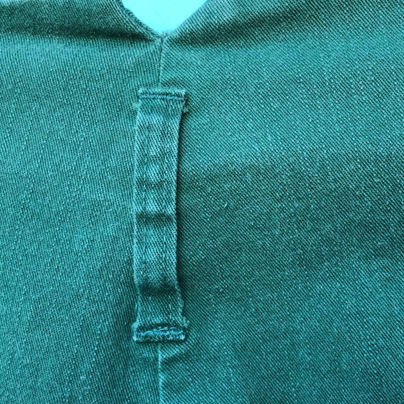 J Peterman green denim high waist wide leg jeans - Picture 7 of 8